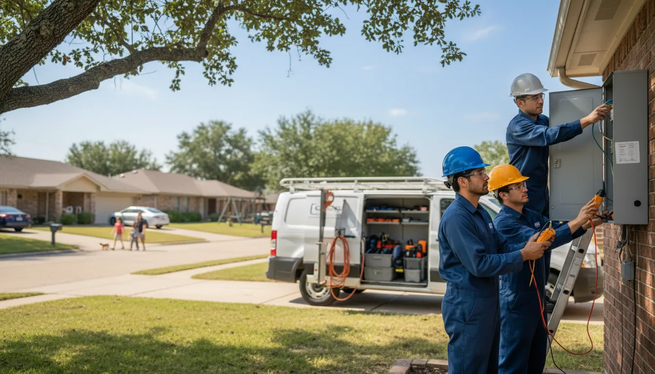Certified electrician providing emergency electrical services in Modale, IA